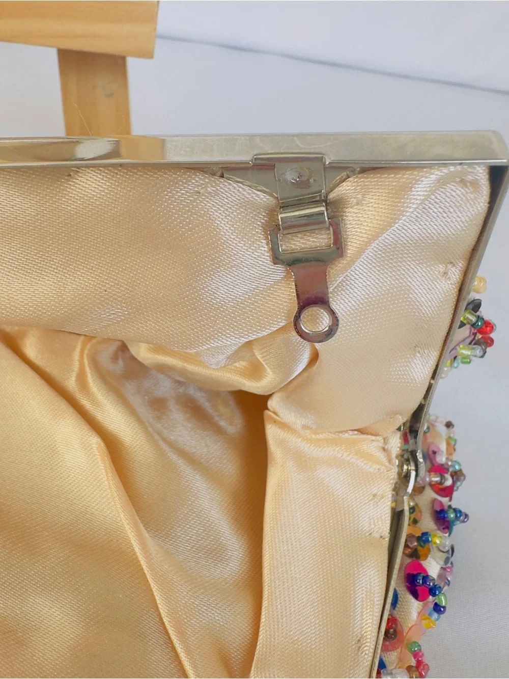Vtg Beaded Clutch Bag Purse 10